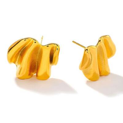 Fashionable Stainless Steel Stud Earrings