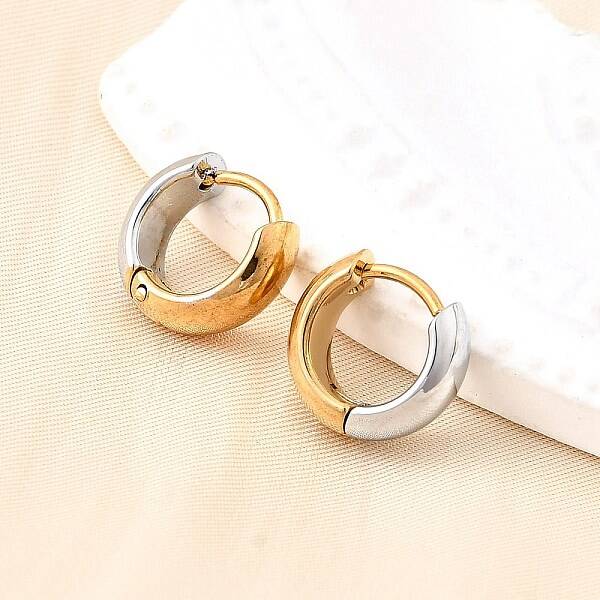 304 Stainless Steel Hoop Earrings