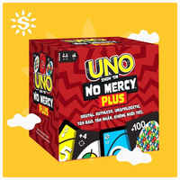 UNO SHOW EM NO MERCY Plus Set 210 & 196 Cards with more Extended Function Cards, Ideal for 2-10 Players, Longer time playing,...