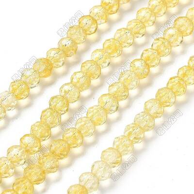 Crack Glass Beads Strands