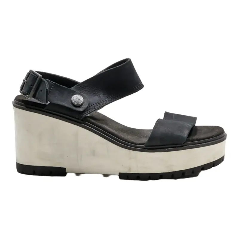 TIMBERLAND Wedge Heels Black Synthetic Womens UK 6.5