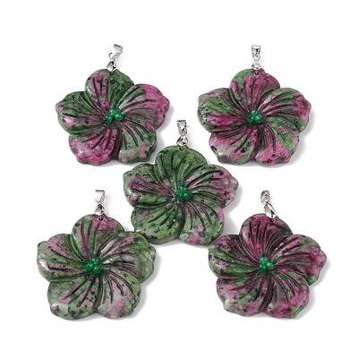 Natural Ruby in Zoisite Big Pendants