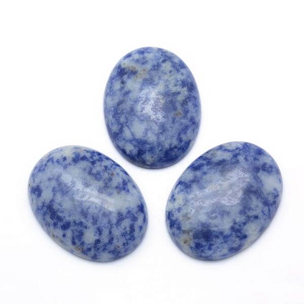 Natural Blue Spot Jasper Cabochons