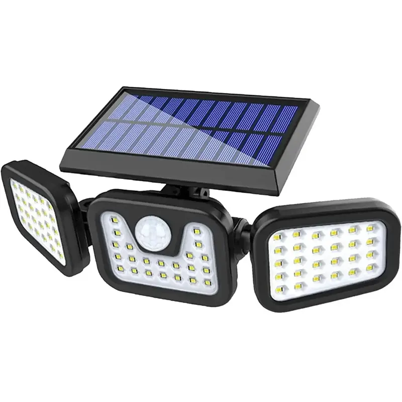 【2025 New】Solar Security Motion Lights, with 3 Adjustable Heads, Powered Out Door Flood 6500K Bright Sensor IP65 Waterpro...