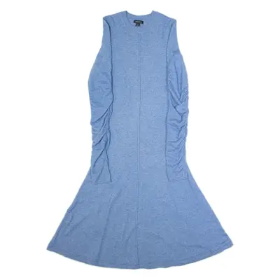 KAREN MILLEN Womens A-Line Dress Blue Wool Long Sleeve Long S