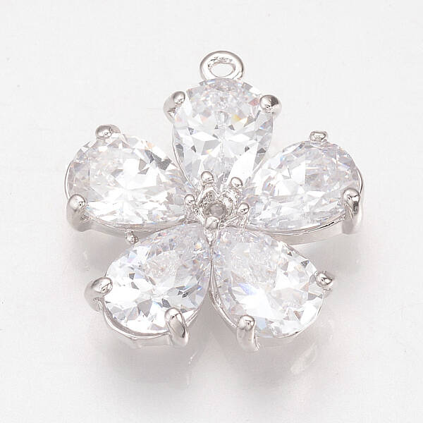 Brass Cubic Zirconia Pendants