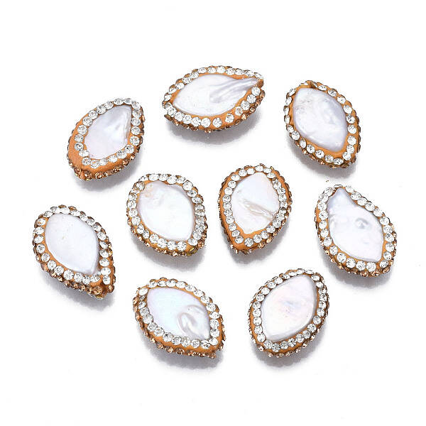Polymer Clay Rhinestone Beads