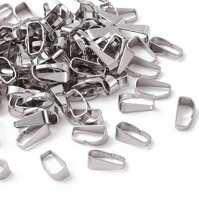 Tarnish Resistant 304 Stainless Steel Snap On Bails