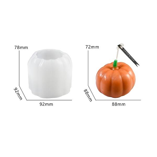 Halloween Pumpkin DIY Candle Silicone Molds