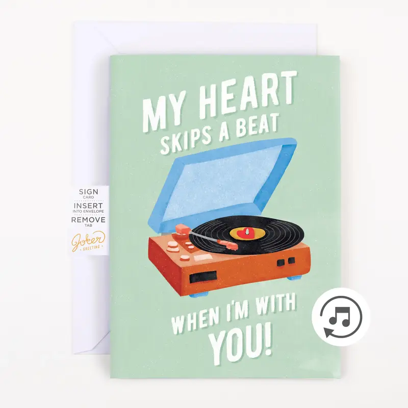 Endless Never Gonna Give you Up Valentines Card with Glitter