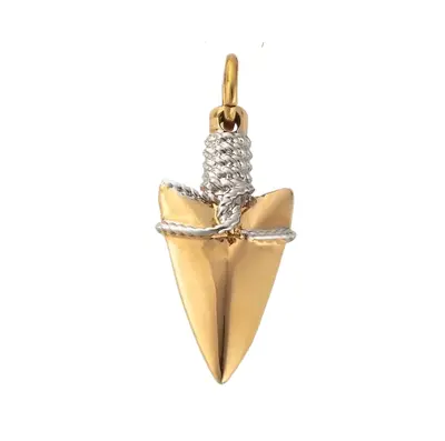 Sterling Silver with Yellow Gold Plated Arrow Pendant Charms