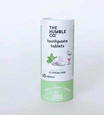 Toothpaste tablets fluoride-free