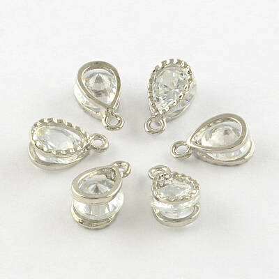 Teardrop Alloy Charms