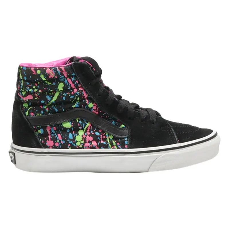 VANS Old Skool High Top Trainers Black Synthetic Mens UK 6