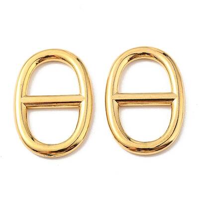 PVD Vacuum Plating 304 Stainless Steel Connector Charms