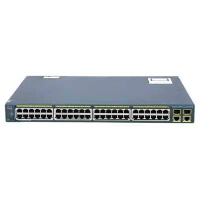 Cisco WS-C2960-48PST-S | Catalyst 2960 Series 2960-48PST 48 x RJ-45 Ports PoE+ 10/100Base-TX + 2 x RJ-45 GBE Ports + 2 x SFP ...