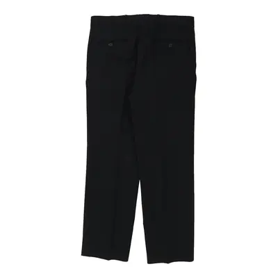 Hugo Boss Trousers - 34W 31L Black Wool Blend