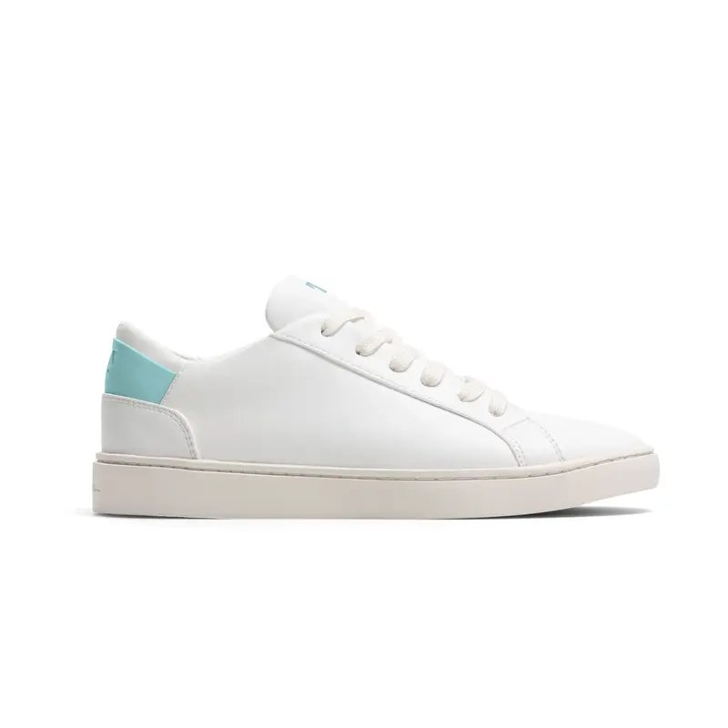 Women's Lace Up | White-Aqua | Size: 7