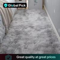 Fluffy Bedside Rug, Modern Soft Plush Bedside Bay Window Carpet, Non-slip Floor Mat for Home Living Room Bedroom Dormitory Ho...
