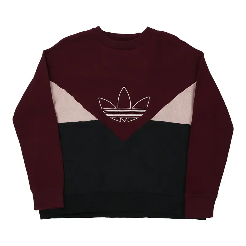Adidas Sweatshirt - Medium Block Colour Cotton