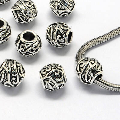 Alloy European Beads