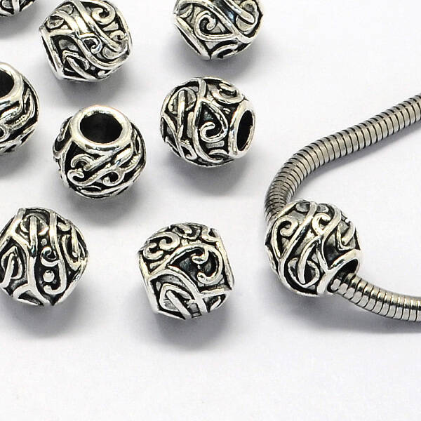 Alloy European Beads