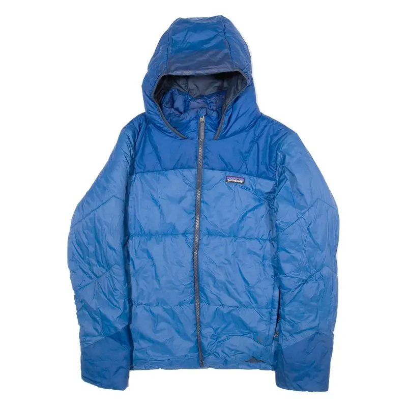 Insulated Womens Jacket Blue Hooded XL