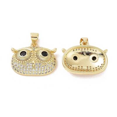 Brass Micro Pave Cubic Zirconia Pendants
