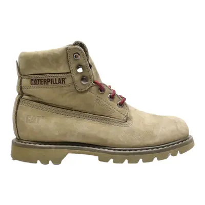 CATERPILLAR Lace-Up Boots Beige Leather Womens UK 7