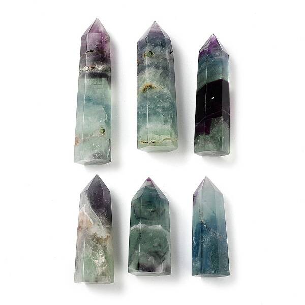 Tower Natural Fluorite Healing Stone Wands