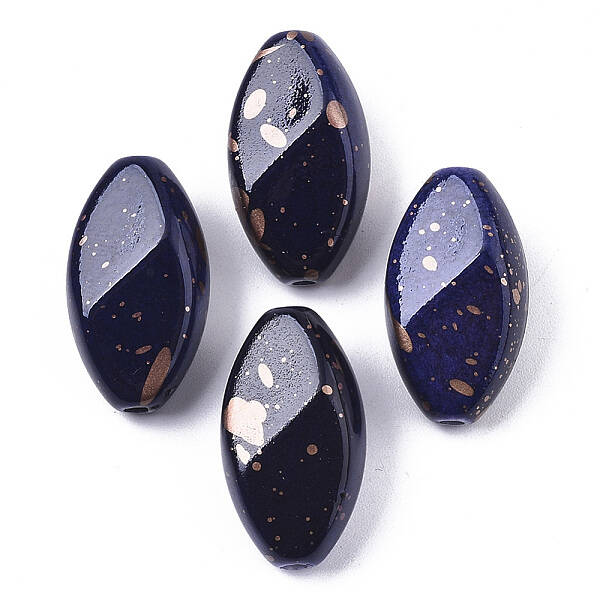 Spray Painted & Drawbench Acrylic Beads