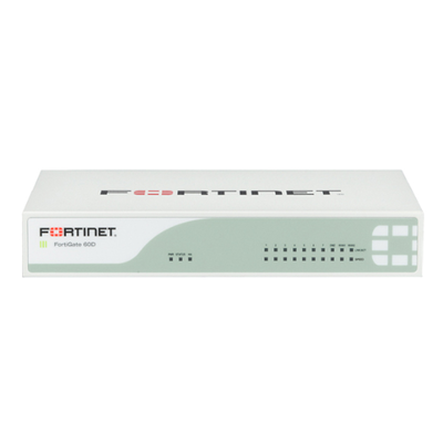 Fortinet FG-60D | FortiGate 60D 7 x RJ45 Ports 1000Base-T 2 x RJ-45 WAN Ports 1000Base-T Desktop Network Security Firewall