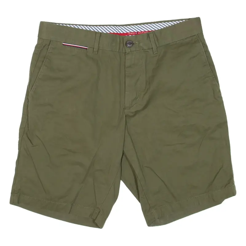 TOMMY HILFIGER Mens Chino Shorts Green Relaxed M W31