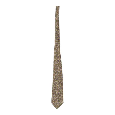 Benetton Tie - No Size Brown Silk