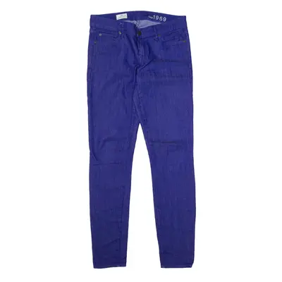 GAP 1969 Jeans Purple Denim Slim Skinny Womens W28 L32