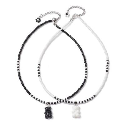 Glass Beaded Necklaces Set