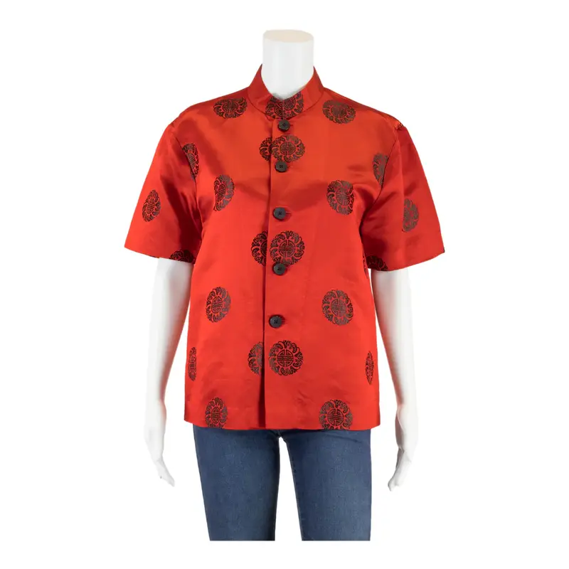 Eastern Inspired Red Tunic Top M