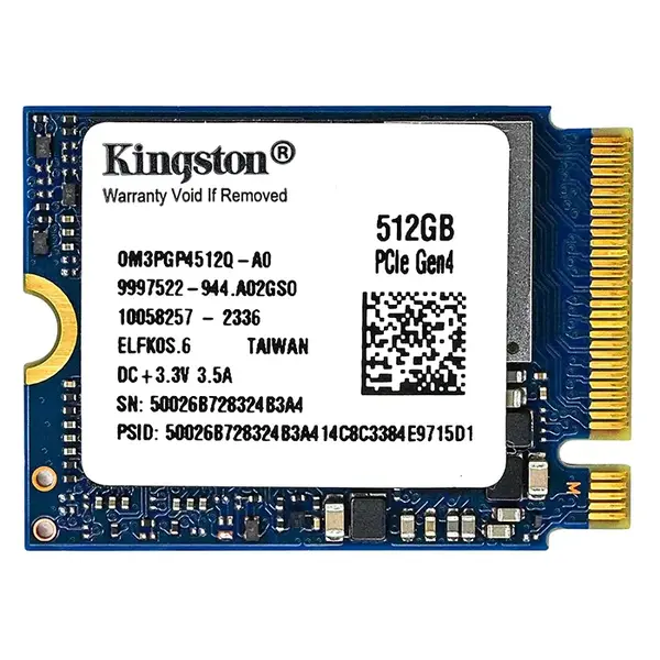 OM3PGP4512Q-A0 Kingston 512GB PCI Express 3.0 x4 NVMe M.2 2230 Internal Solid State Drive