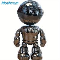 Robot Security Camera 2K Pet Security Camera Wireless Indoor - 2.4 Hz WiFi 360° Motion Detection Camera for Home Security, S...
