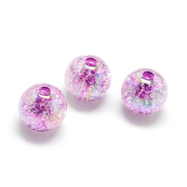 Crackle Style Acrylic Beads