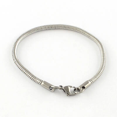 Tarnish Resistant 304 Stainless Steel European Style Bracelets for Jewelry Making