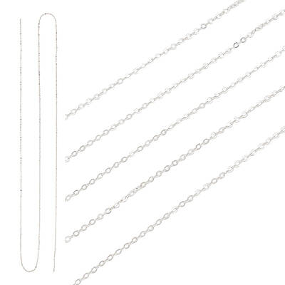925 Sterling Silver Flat Cable Chains
