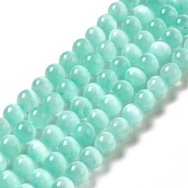 Natural Selenite Beads Strands