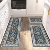 LOKHOM Boho Kitchen Runner Rug Sets 3 Piece Farmhouse Non Slip Area Rug Floor Mat Washable Kitchen Mats for Living Room Entry...