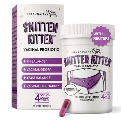 Smitten Kitten Women’s Probiotic - Legendairy Milk - pH Balance - Odor Control - Microbiome & Flora Support  - Supplement f...