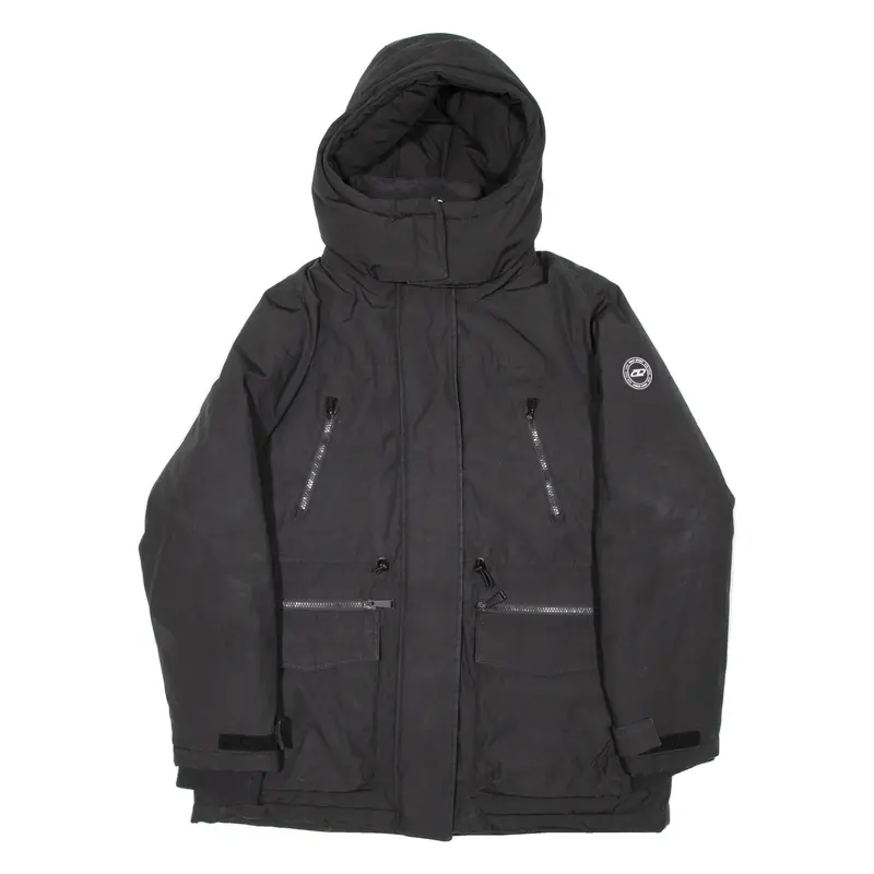 DKNY SPORT Mens Puffer Jacket Black Hooded M