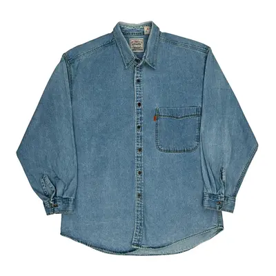 Levis Denim Shirt - Large Blue Cotton
