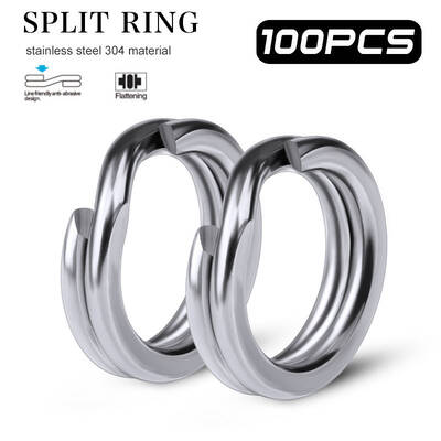 Split Rings Fishing Double Loop Fishing Accessories