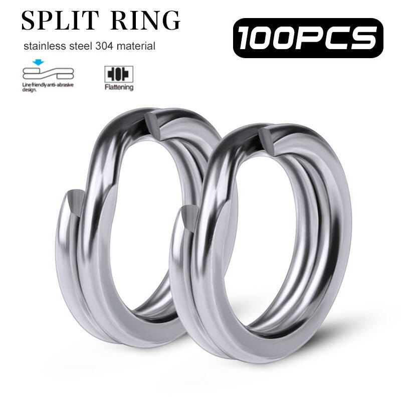 Split Rings Fishing Double Loop Fishing Accessories