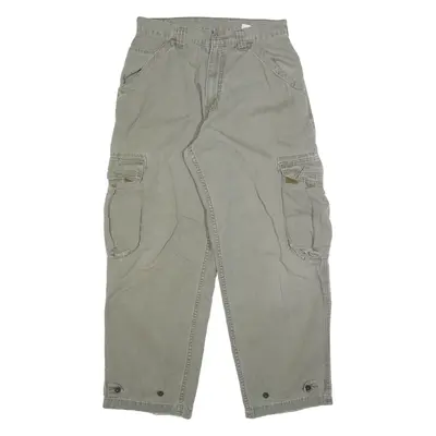 DICKIES Cargo Mens Trousers Grey Relaxed Tapered W31 L30